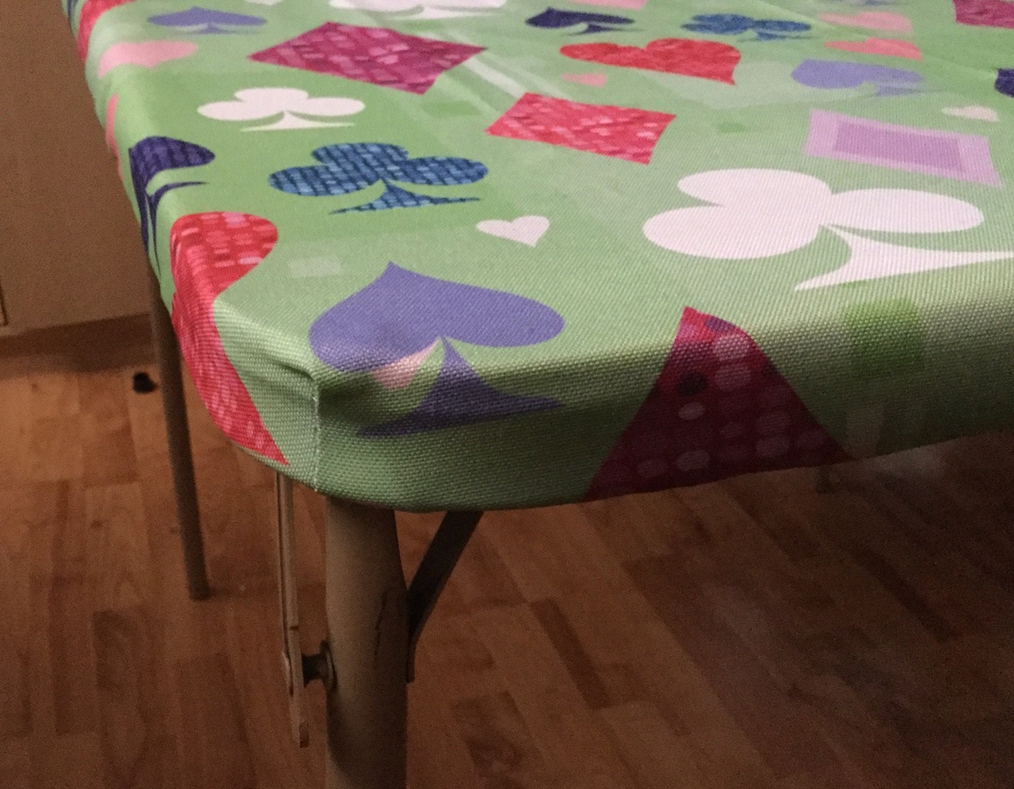 Novelty pattern custom fitted card table cover Etsy