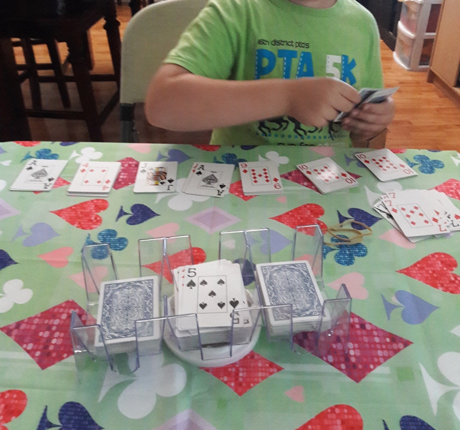 Novelty pattern custom fitted card table cover Etsy