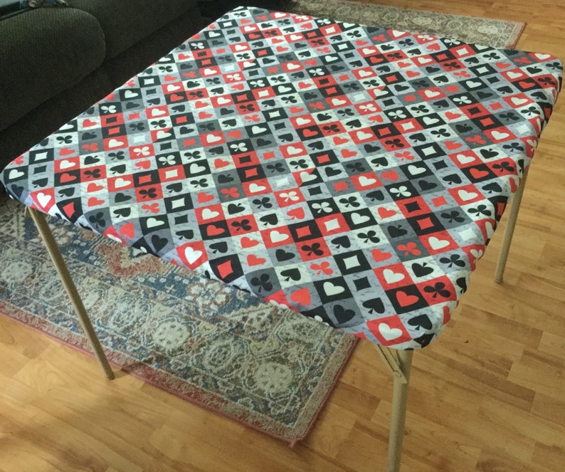 Novelty Pattern Custom Fitted Card Table Cover Etsy