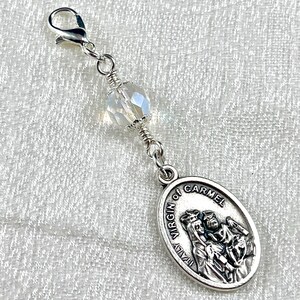 OUR LADY of Mt. CARMEL Holy Medal/Mt. Carmel Rosary Marker/Carmelite Sacramentals/Confirmation/First Communion/Christmas Catholic Gifts