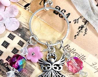 GUARDIAN ANGEL CHARM/Blessed Sacramental/Devotional to Your Guardian Angel/Rosary Marker/Confirmation Gift/First Communion/Catholic Gifts