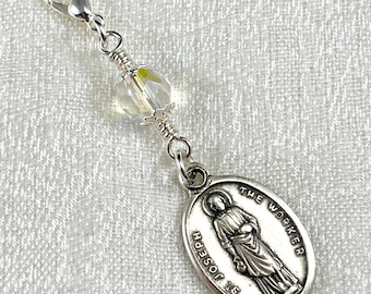 SAINT JOSEPH MEDAL/Foster Father of Jesus/St. Joseph Sacramental/Rosary Marker/Confirmation/First Communion/Christmas Catholic Gifts