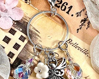 GUARDIAN ANGEL CHARM/Blessed Sacramental/Devotional to Your Guardian Angel/Rosary Marker/Confirmation Gift/First Communion/Catholic Gifts