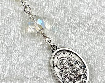 SAINT JOSEPH MEDAL/Foster Father of Jesus/Protector of Church/Blessed Sacramental/Rosary Marker/First Communion/Confirmation/Catholic Gifts