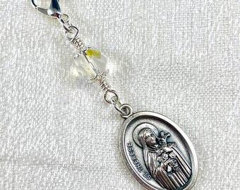 SAINT THERESE MEDAL/Little Flower of Jesus/Blessed Sacramental/Rosary Marker/Patron of Missions/First Communion/Confirmation/Catholic Gifts