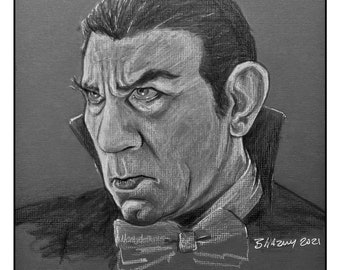 Dracula wall art print 11x14 Bela Lugosi - Free shipping to US