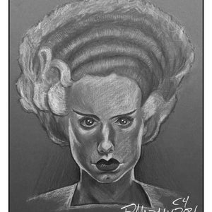 Bride of Frankenstein wall art print 11x14 Elsa Lanchester - Free shipping to US