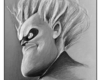Syndrome wall art print 11x14 The Incredibles - Free shipping to US