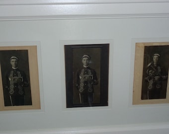 1900s Framed Vintage Cabinet Card Photo Display Vintage Musician Black and White Portraiture Artistic Display Movie Prop TV Prop History