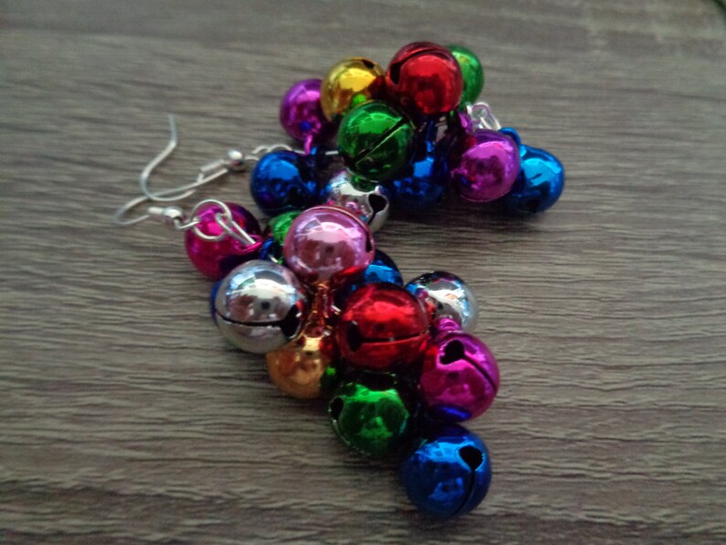 Holiday Bells Earring Winter Earrings Fun Many bells Holiday Earrings Christmas Earrings Jingle Bells Earrings Christmas Party