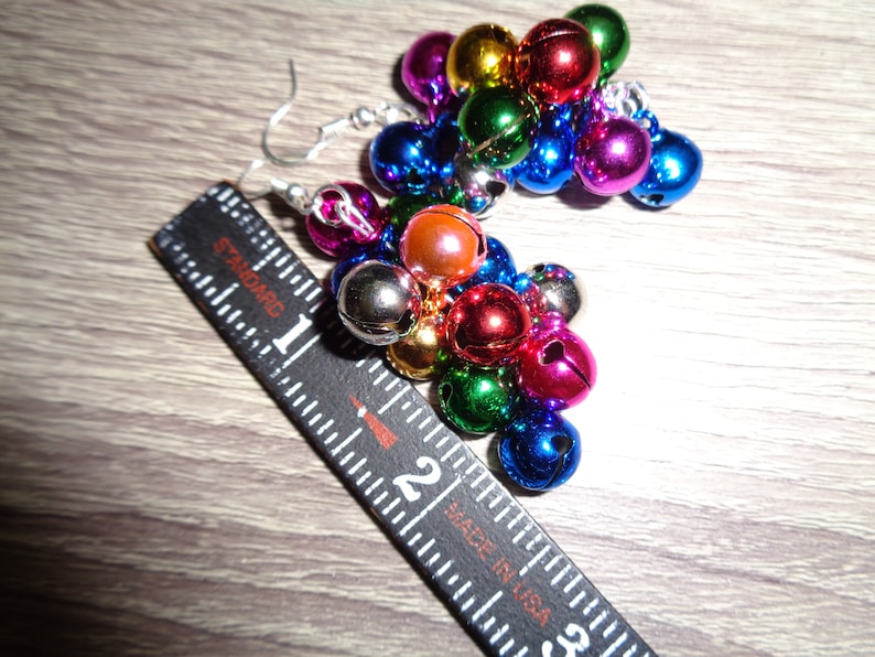 Holiday Bells Earring Winter Earrings Fun Many bells Holiday Earrings Christmas Earrings Jingle Bells Earrings Christmas Party
