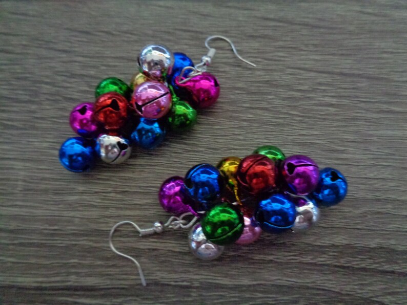 Holiday Bells Earring Winter Earrings Fun Many bells Holiday Earrings Christmas Earrings Jingle Bells Earrings Christmas Party
