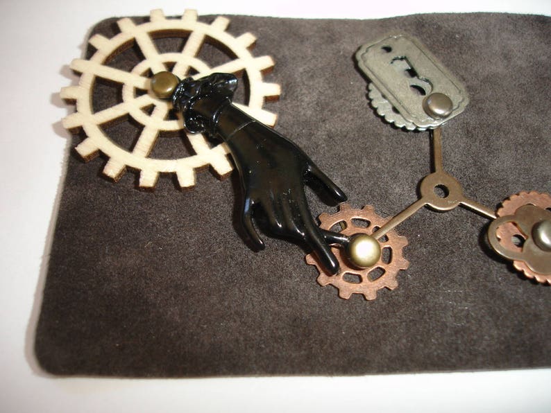 Steampunk aceo Steampunk atc artists cards Original ACEO Moving parts aceo Mechanical aceo steampunk art mini art signed original small art