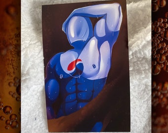 Pepsiman Art Print / Impresión Premium Matte B6 de Pepsi Man