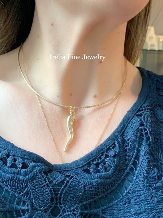 Sicilian clearance horn necklace