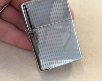 Sale Item: Zippo Engine Turned High Polish Chrome Lighter ***FREE SHIPPING