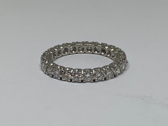 Vintage Platinum Diamond, 2 mm Round Diamond Scal… - image 6