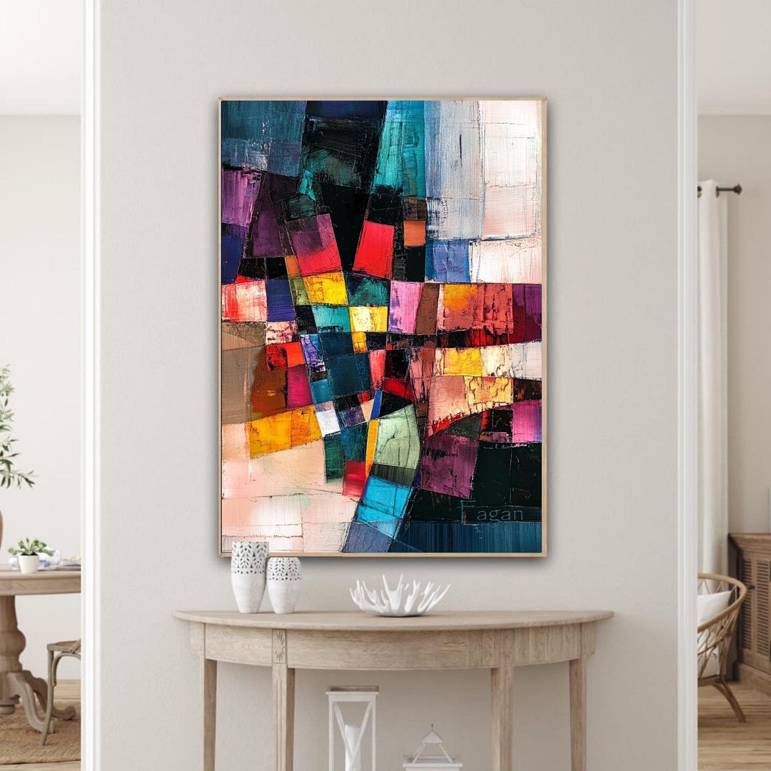 Abstract, Patchwork Design, Digital Art, Image, Wall Art, Room Decor ...