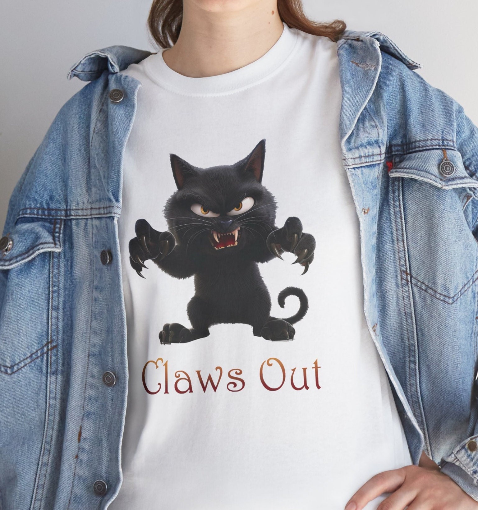 Cat Claws T Shirt Etsy