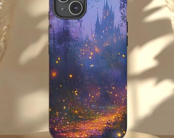 Fantasy Castle iPhone Case: Evening Design, Protective Phone Cover