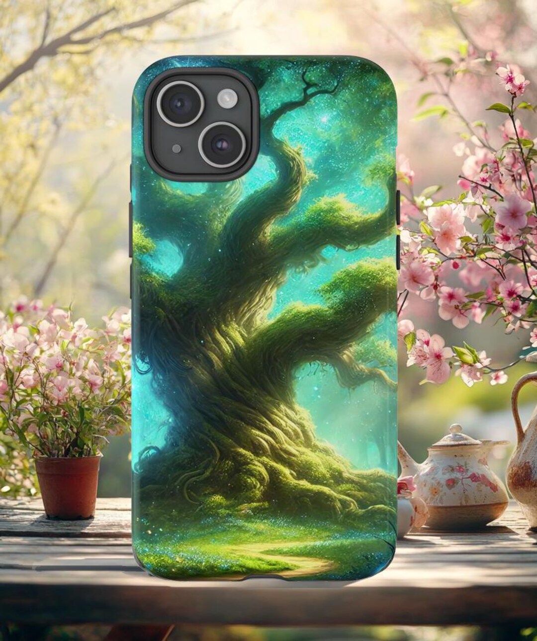 Phone Cases, Ancient Oak Tree Fantasy Landscape Design for Iphone ...