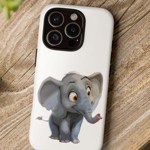Elephant Tough Cases - Unique Design for iPhone and Samsung, Protective Phone Covers, Custom Phone Accessories, Animal Lover, Baby Elephant