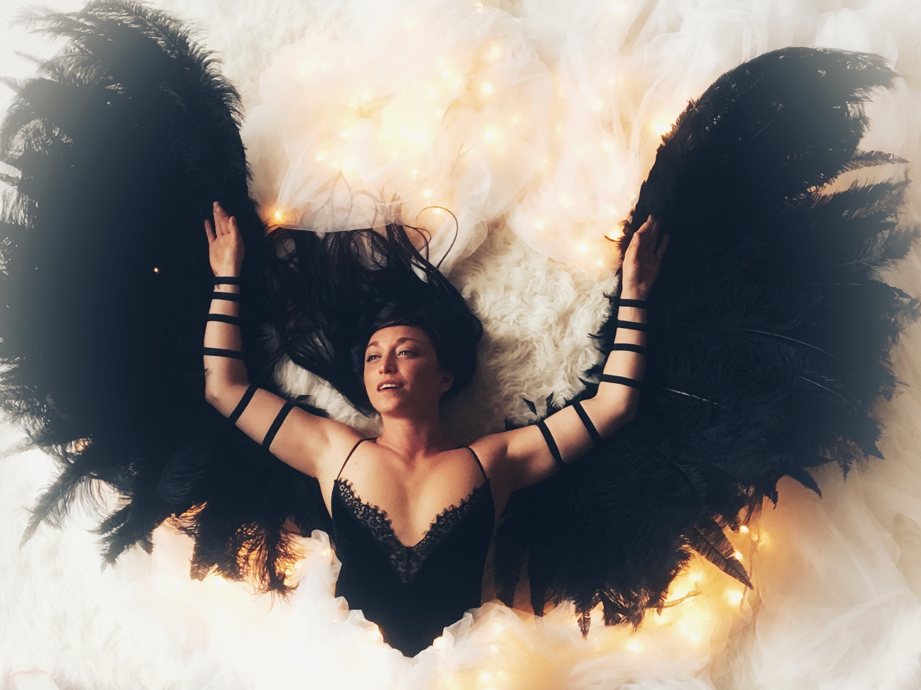 FEATHER JACKET DANCING WITH DESTINY