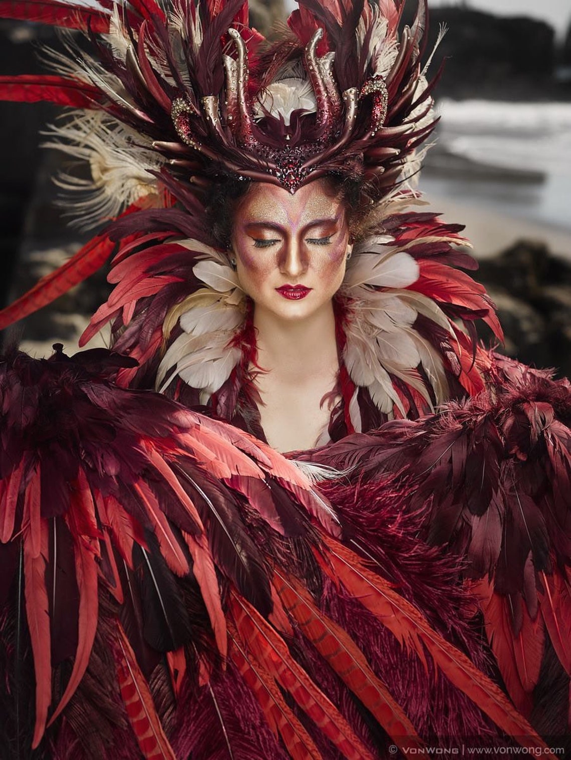 Phoenix Feather Wings, Fully Articulating, Dancing Costume Wings for