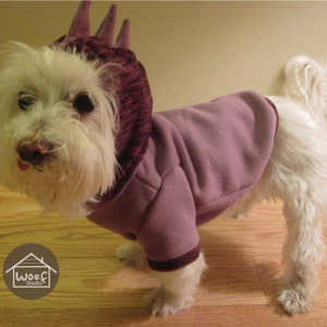 Dog clothes - Purple Yoshi Dog Hoodie