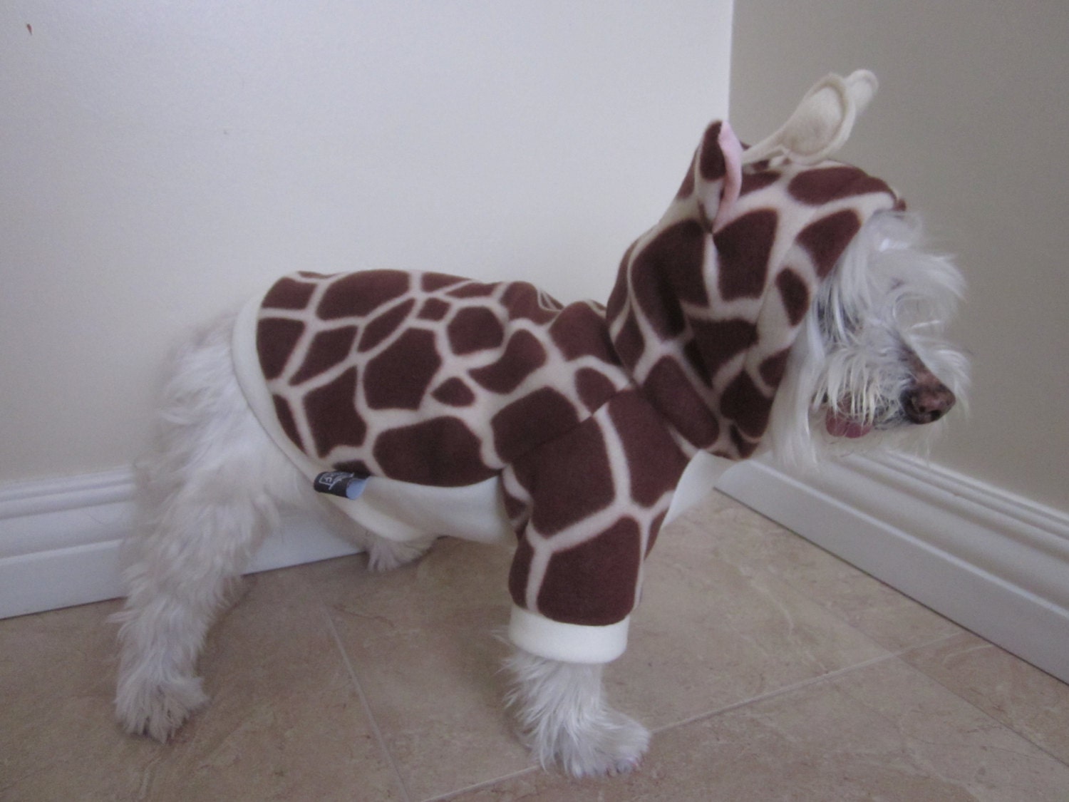 Dog Costume Cute Giraffe Hoodie Etsy