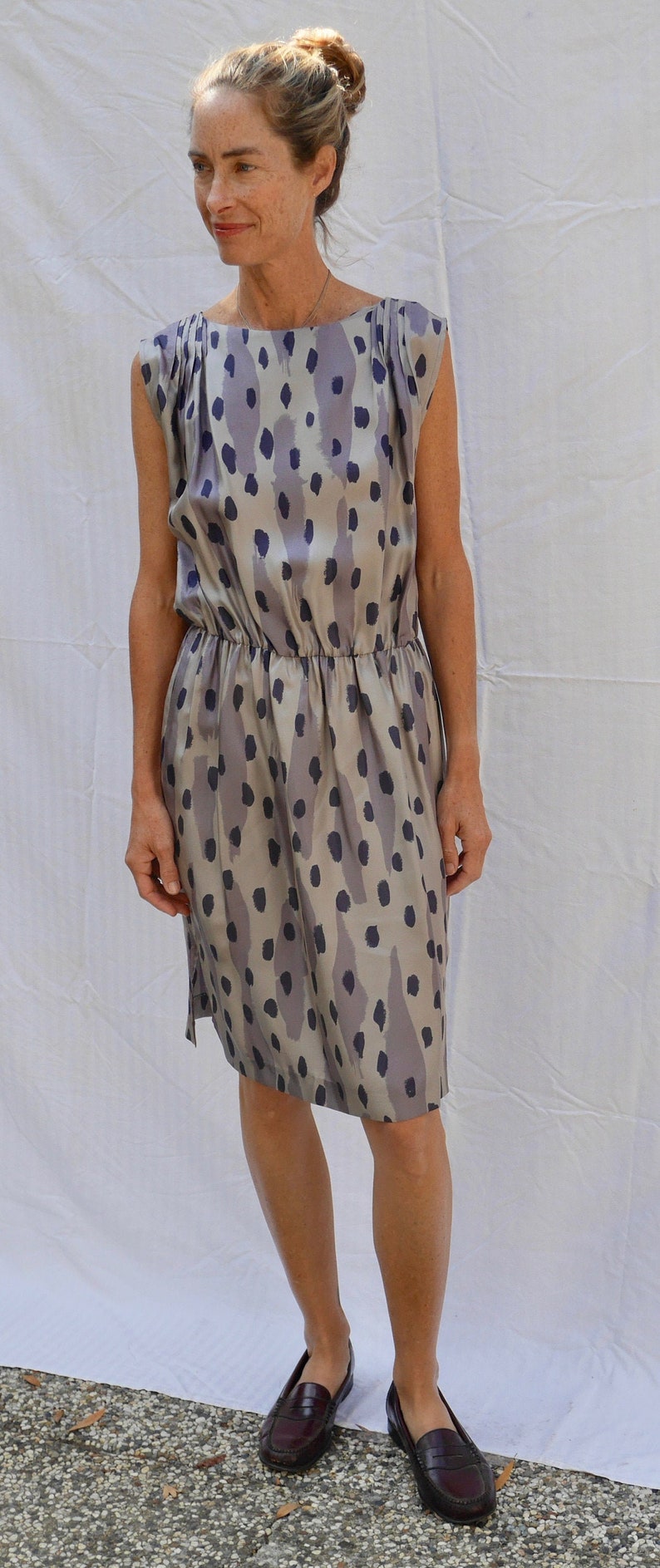 one-of-a-kind dress made from vintage silk unique
