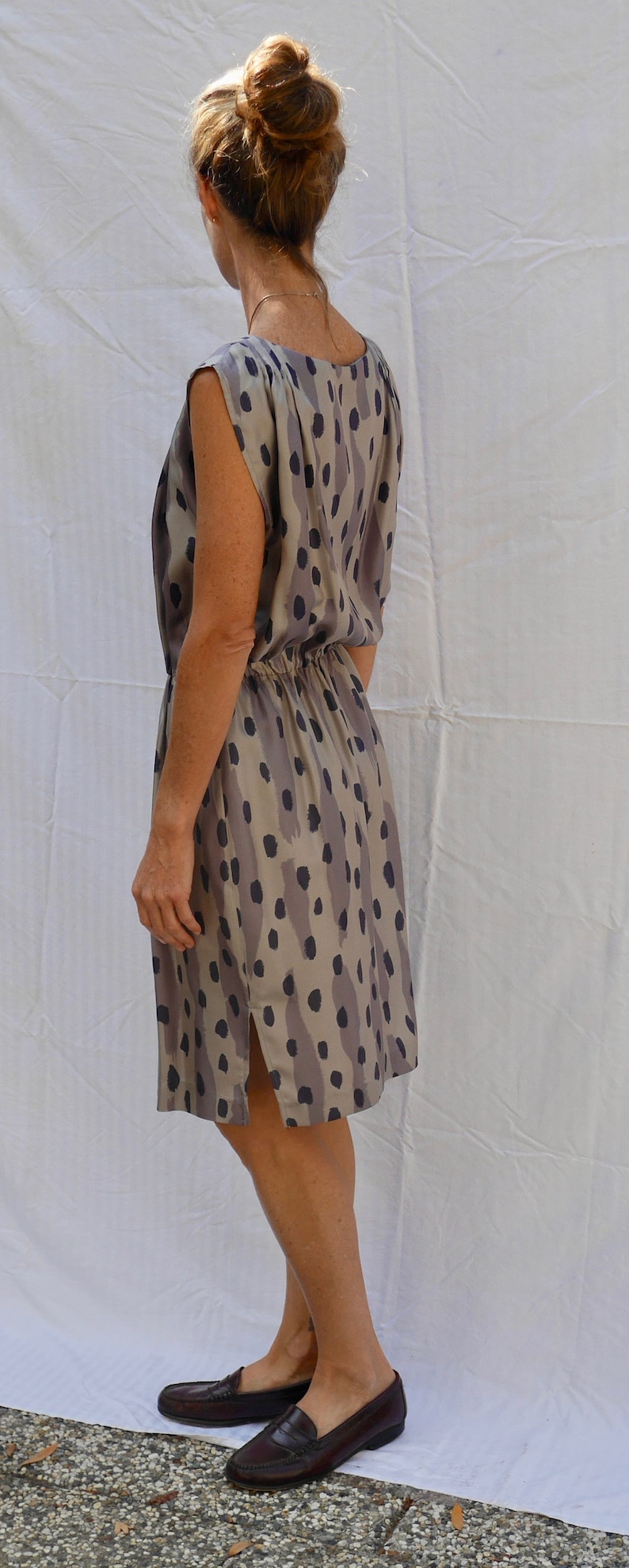one-of-a-kind dress made from vintage silk unique