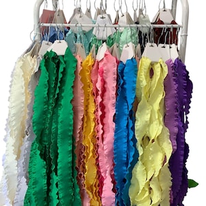 Bundle of 3 Ruffle Pony Tail Ribbons
