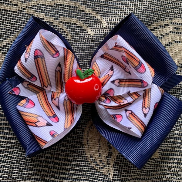 5” School Hair Bow