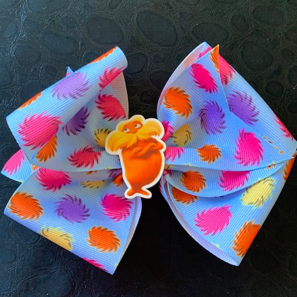 Dr. Seuss Lorax 5” Hair Bow