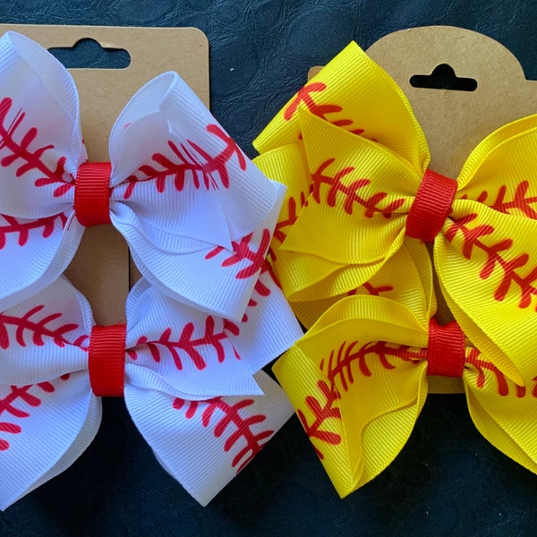 Baseball or Softball Pigtail Set