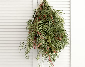 Fresh Hanging Pepperberry - 5 stems | Holiday Décor | Floral Arrangement
