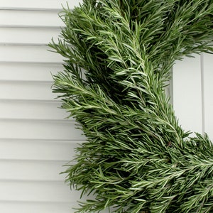 Fresh Handmade Rosemary Wreath 20 inch for Front Door, Church Door, Wedding, Home Decor, Gift for Loved Ones image 6