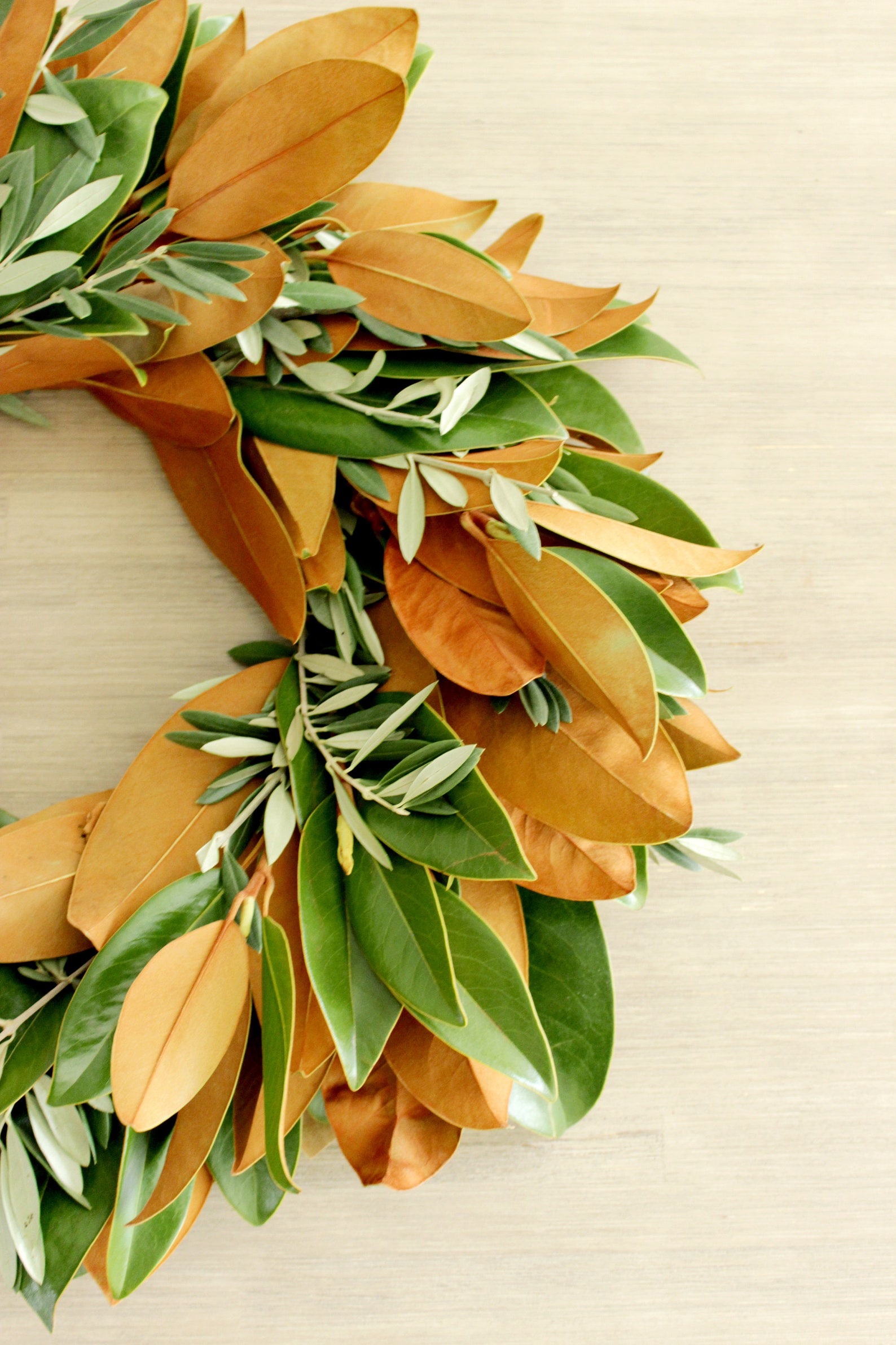 Fresh Handmade Magnolia Olive Branch Wreath 20 Inches Etsy