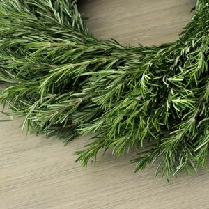 Fresh Handmade Rosemary Wreath 20 inch for Front Door, Church Door, Wedding, Home Decor, Gift for Loved Ones image 10