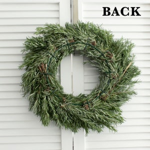 Fresh Handmade Rosemary Wreath 20 inch for Front Door, Church Door, Wedding, Home Decor, Gift for Loved Ones image 2
