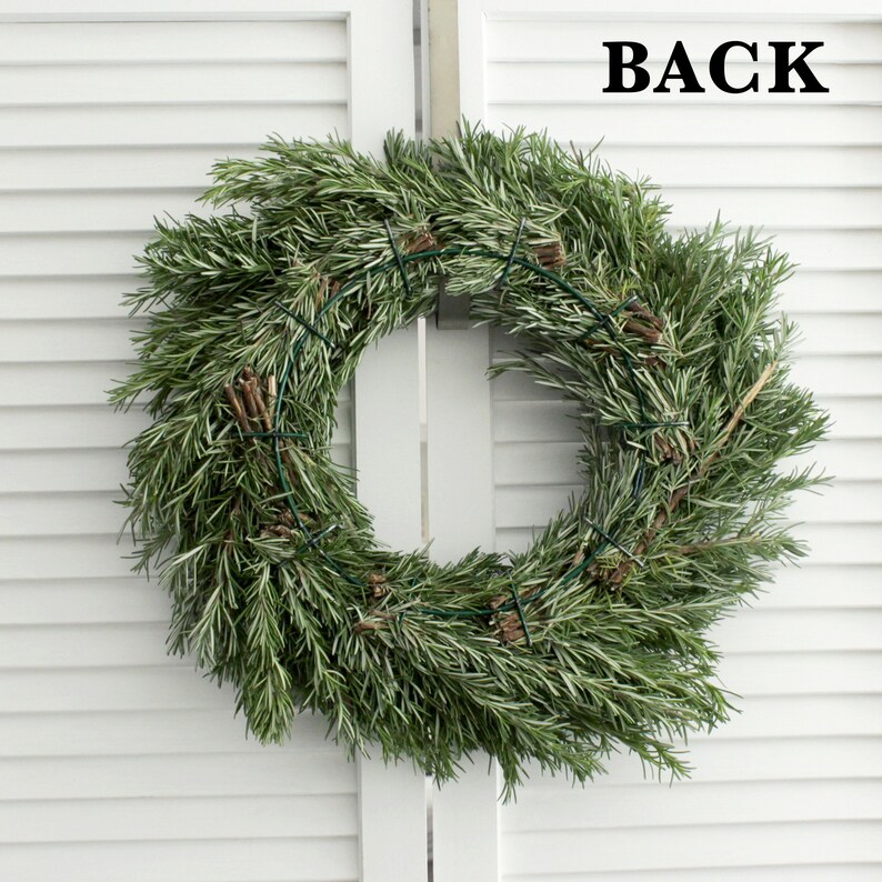 Fresh handmade rosemary wreath 20 inch for front door  etsy