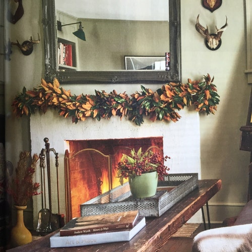 Premium Handmade Fresh Magnolia Garland 6 Feet Etsy