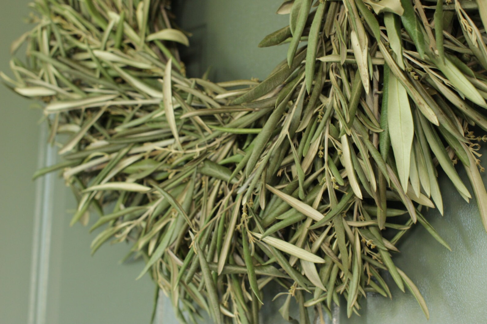 Dried Olive Branch Wreath 20 Inch Greenery Wreath for Etsy