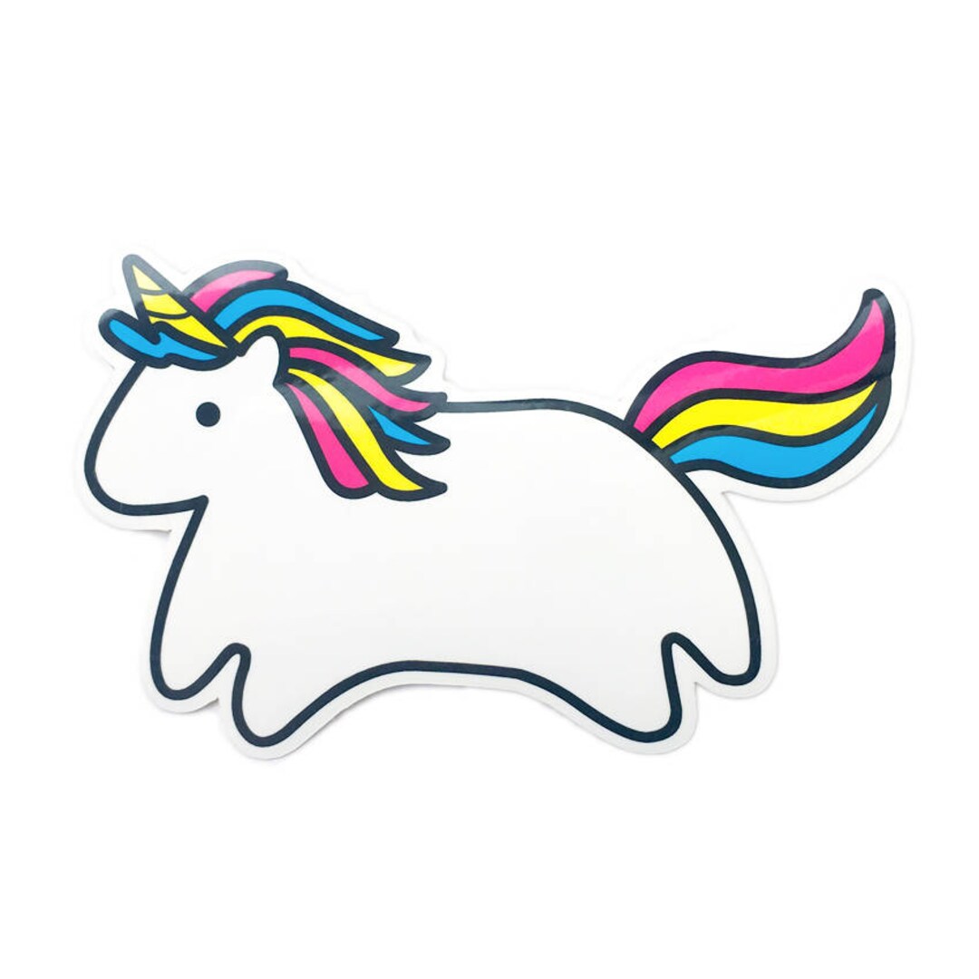 Baby Unicorn Vinyl Sticker Diecut Weatherproof Glossy Decal Etsy