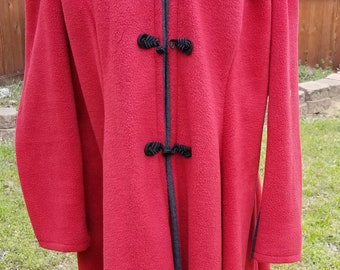 fleece swing jacket
