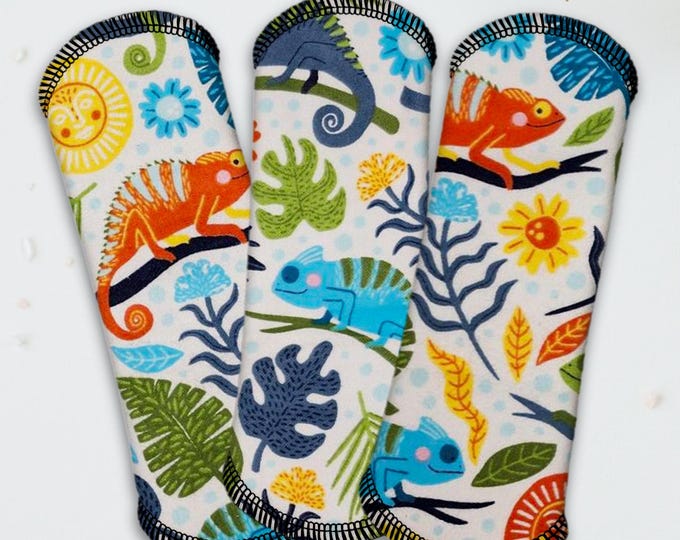 Reusable Panty Liner - Daily Liner - Cotton Flannel - 6" To 9" - Lizzards
