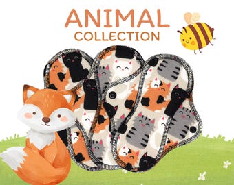Animal Prints Cloth Pads and Panty Liners - Choose Your Print!