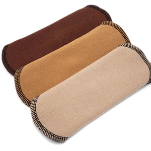 Cloth Panty Liners, Super Soft Cotton Flannel Menstrual Cloth Pads for Very Light Flow, Breathable Pantiliner, Earthy Tones | Daily Liner