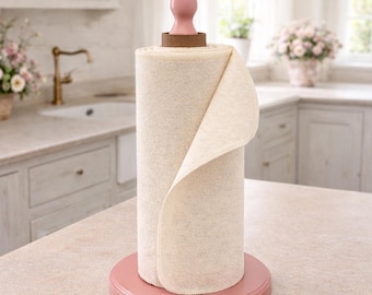 Organic Reusable Paper Towels - Unbleached Cotton Flannel - 1 Ply - 12" by 10" - Set of 4, 12 Or 24
